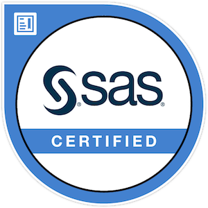 SAS Certified Advanced Programmer for SAS 9 badge